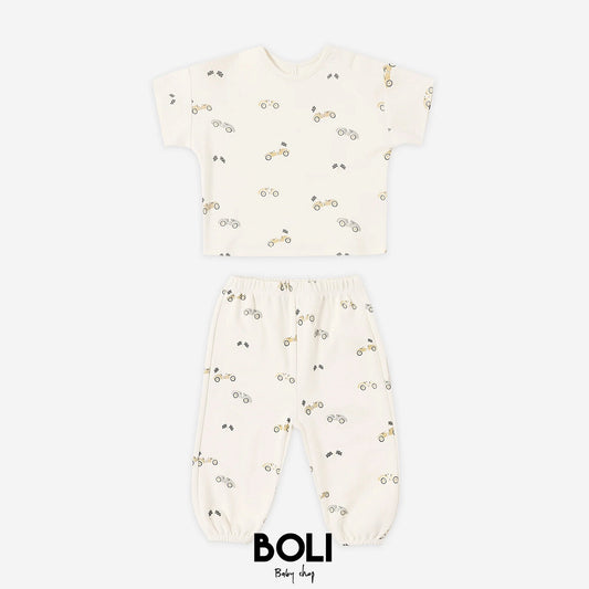 Jersey Tee + Pant Set Race Car