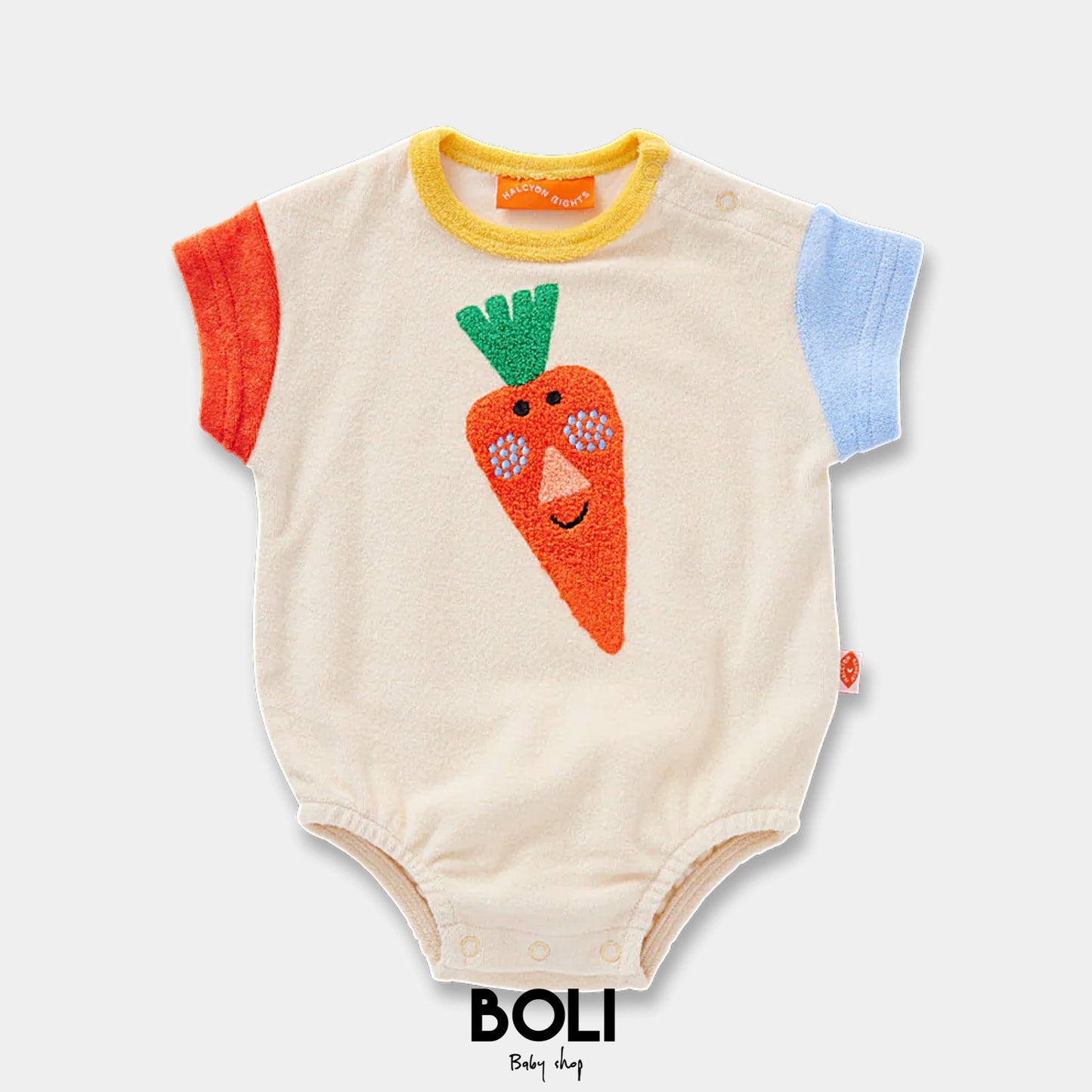 Carrot Terry Romper