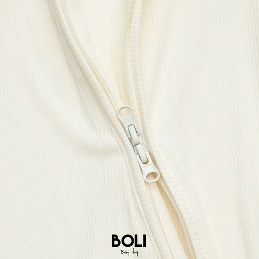 Ivory Bamboo Zippy Romper