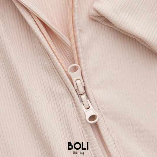 Pink Bamboo Zippy Romper