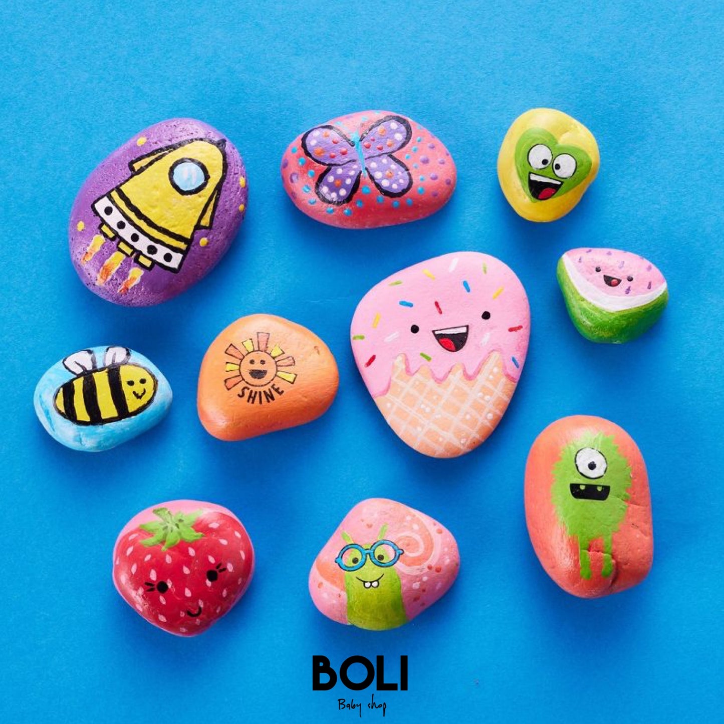 Hide & Seek rock painting kit