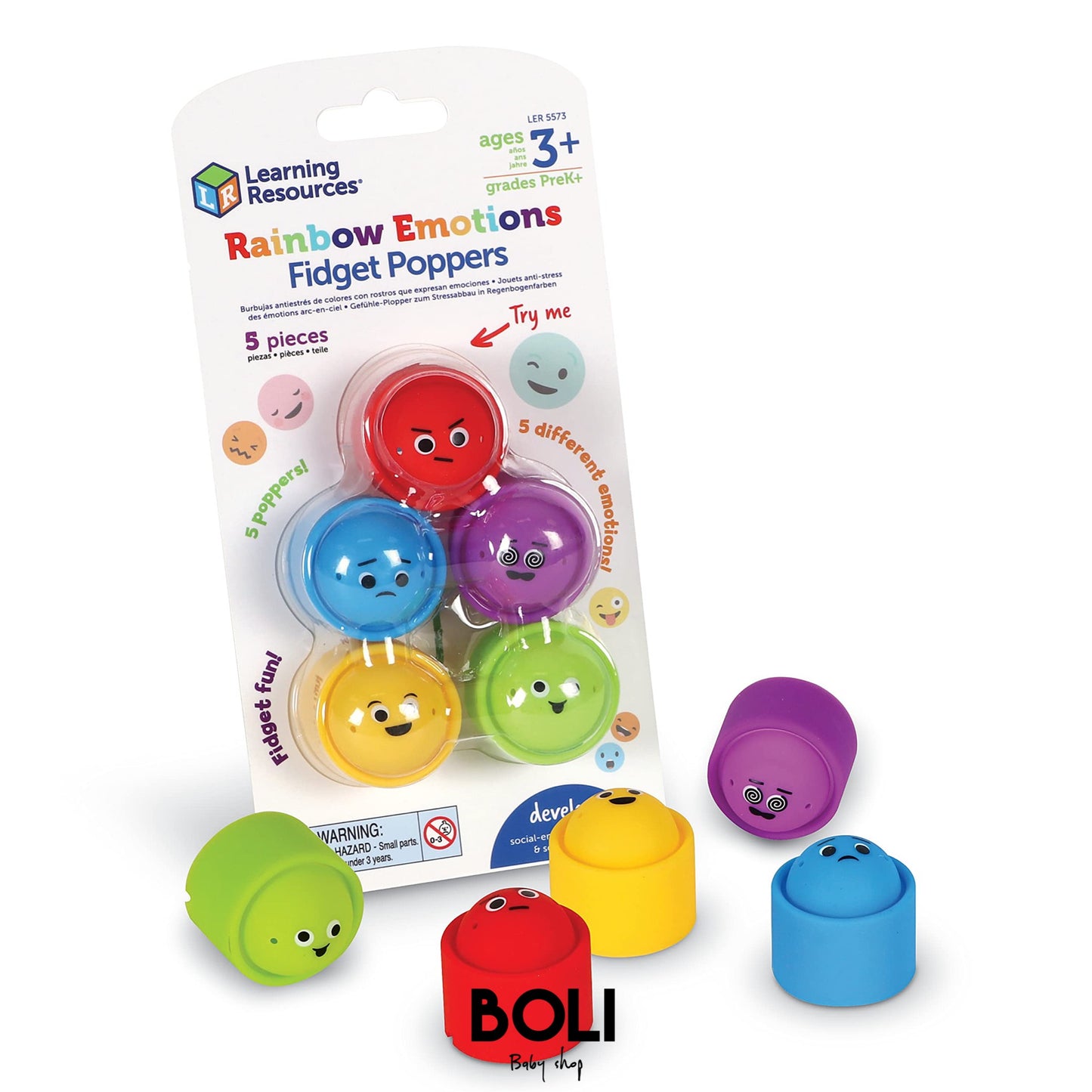 Rainbow fidget poppers