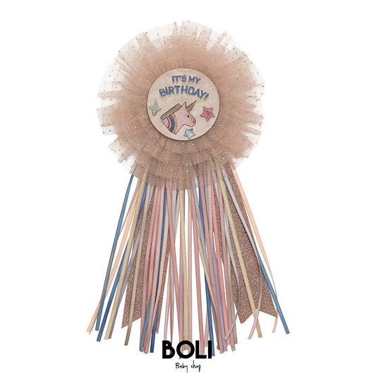 Unicorn Birthday Badge