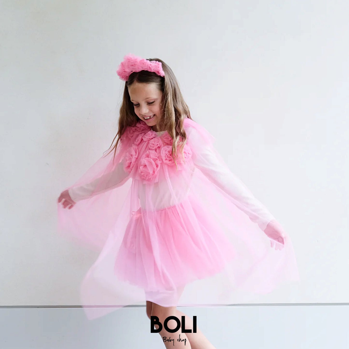 Pink Ruffle Cape