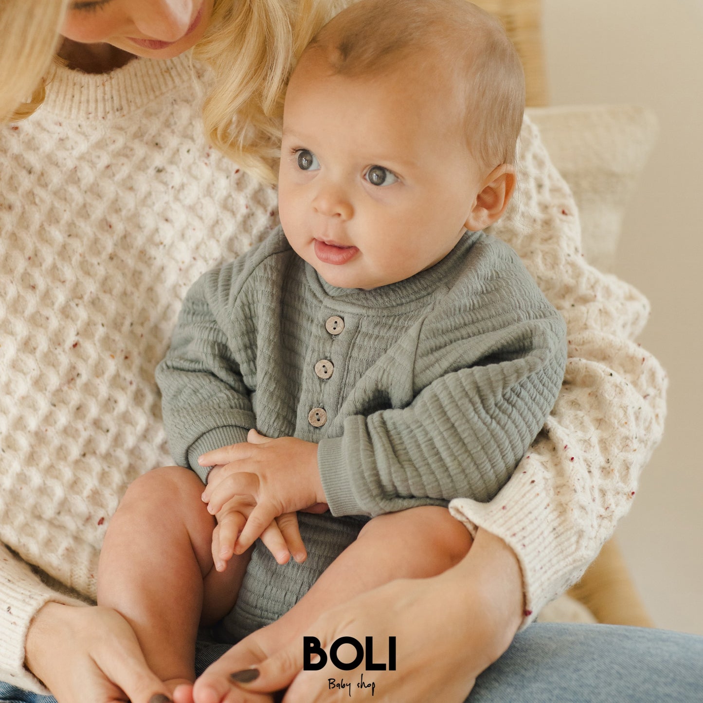 Forest Henley Romper