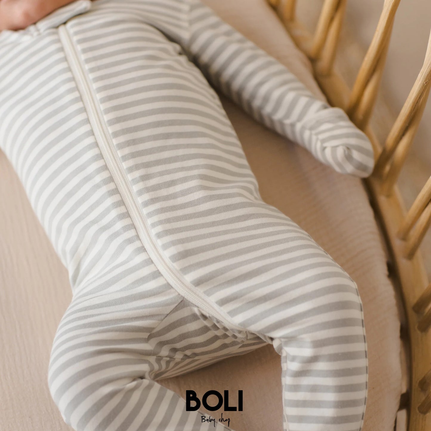 Sage Stripe Sleeper