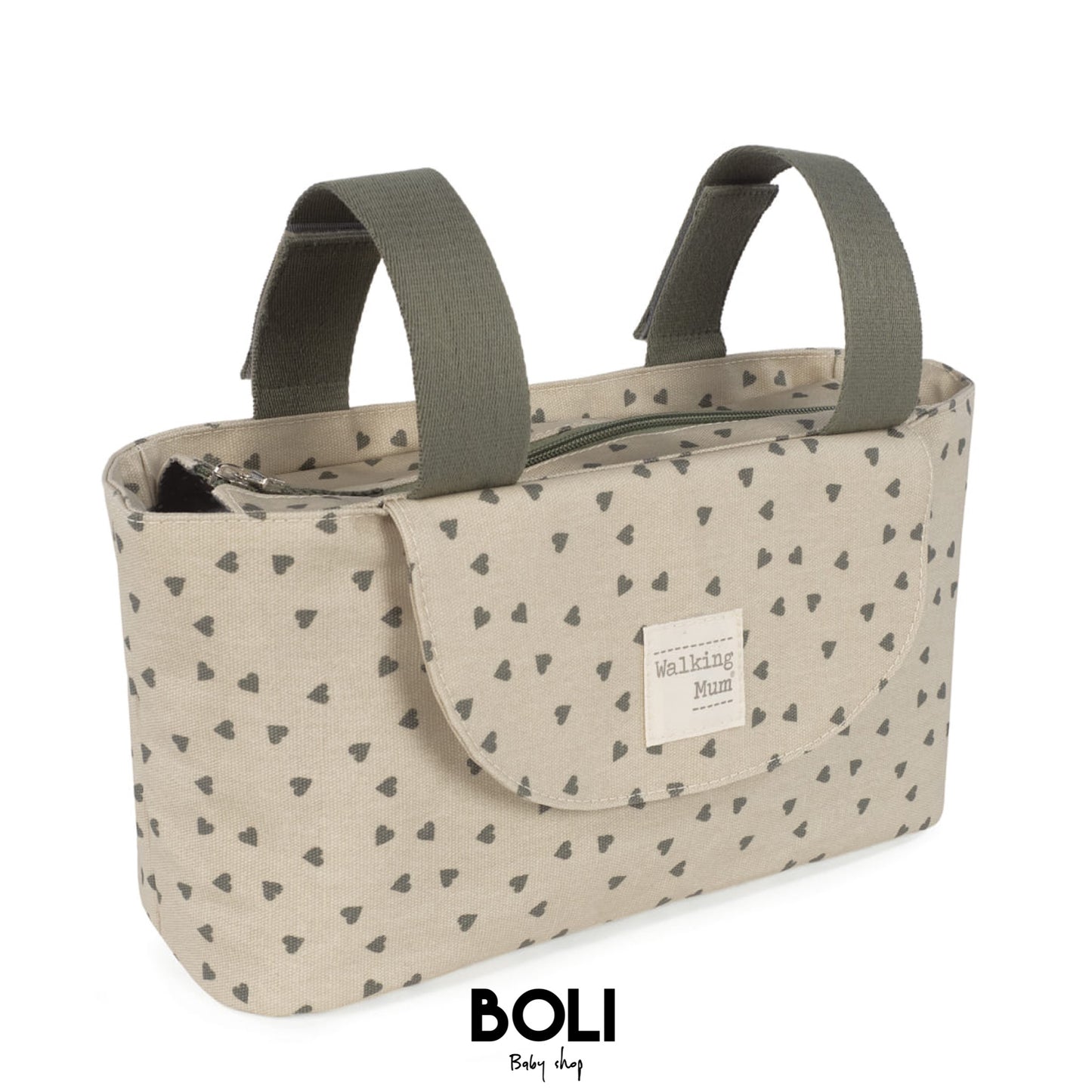 Bolsa organizadora Poppy Musgo