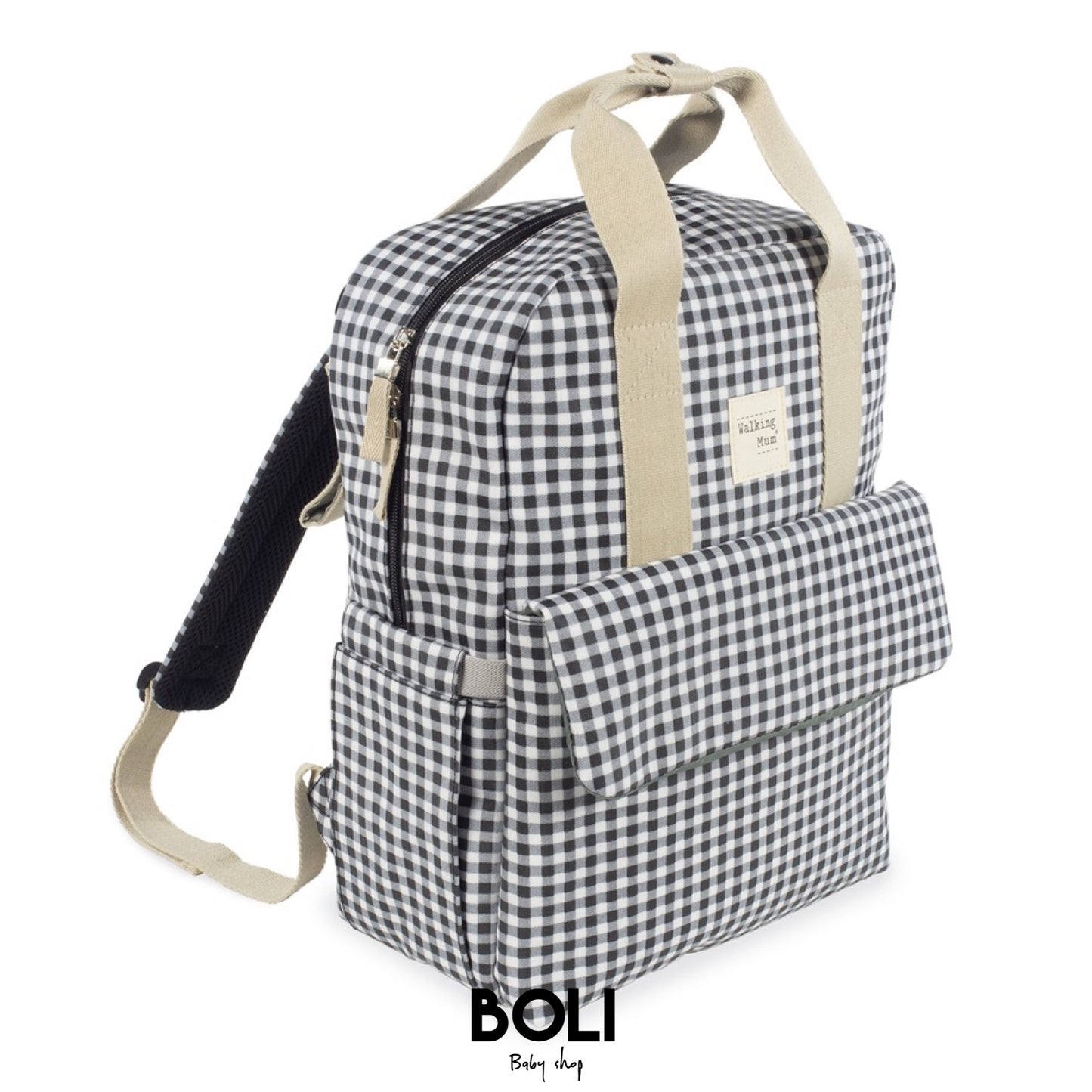 Mochila Vichy Negro