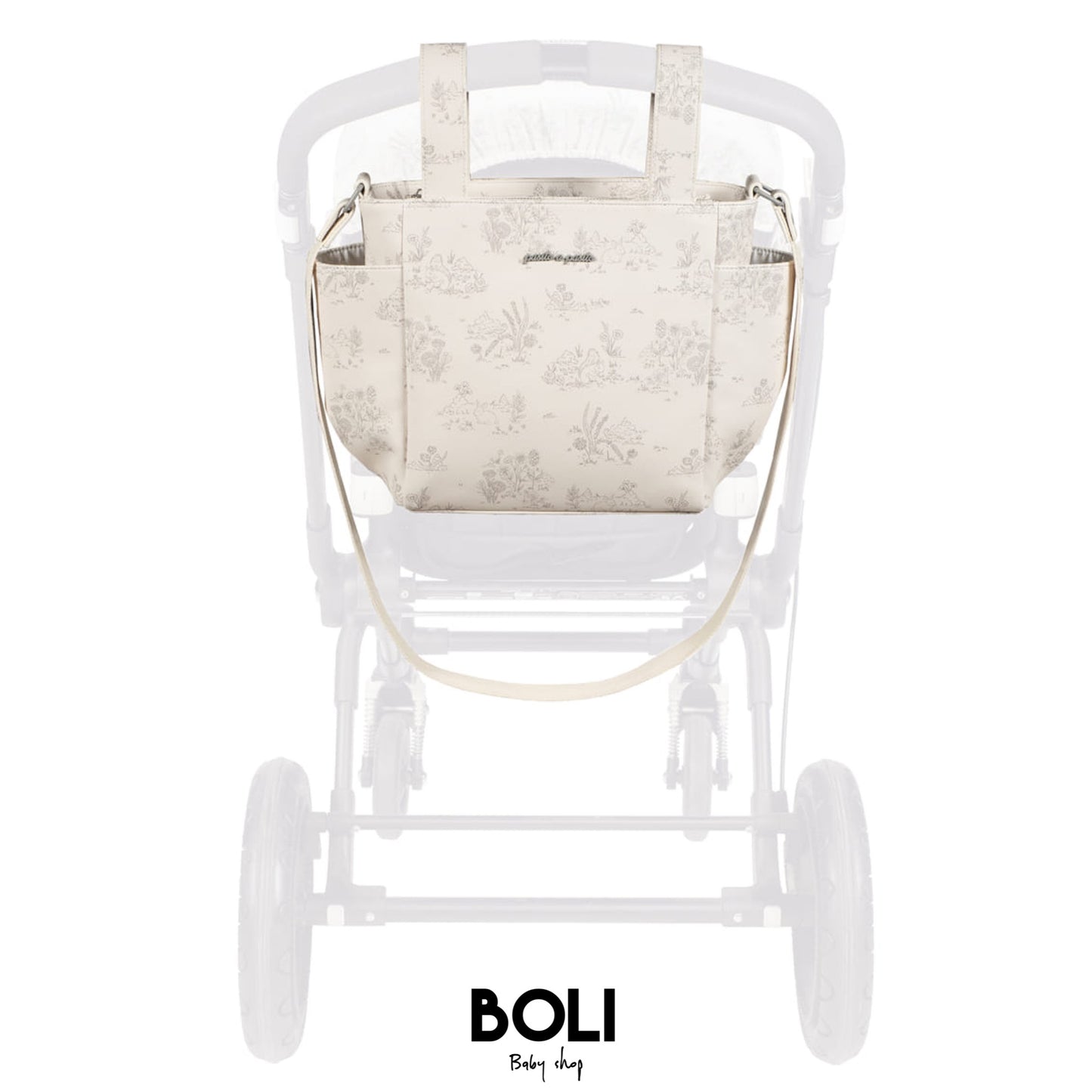 Crossbody Toile de Jouy Cream