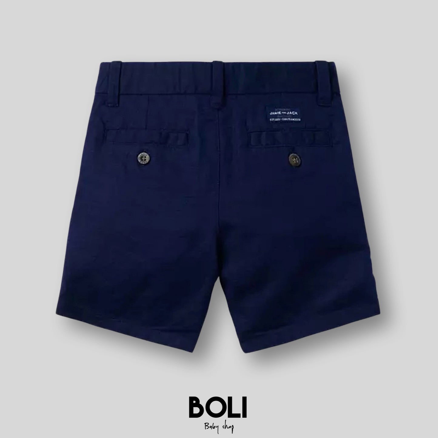 Linen Navy Short
