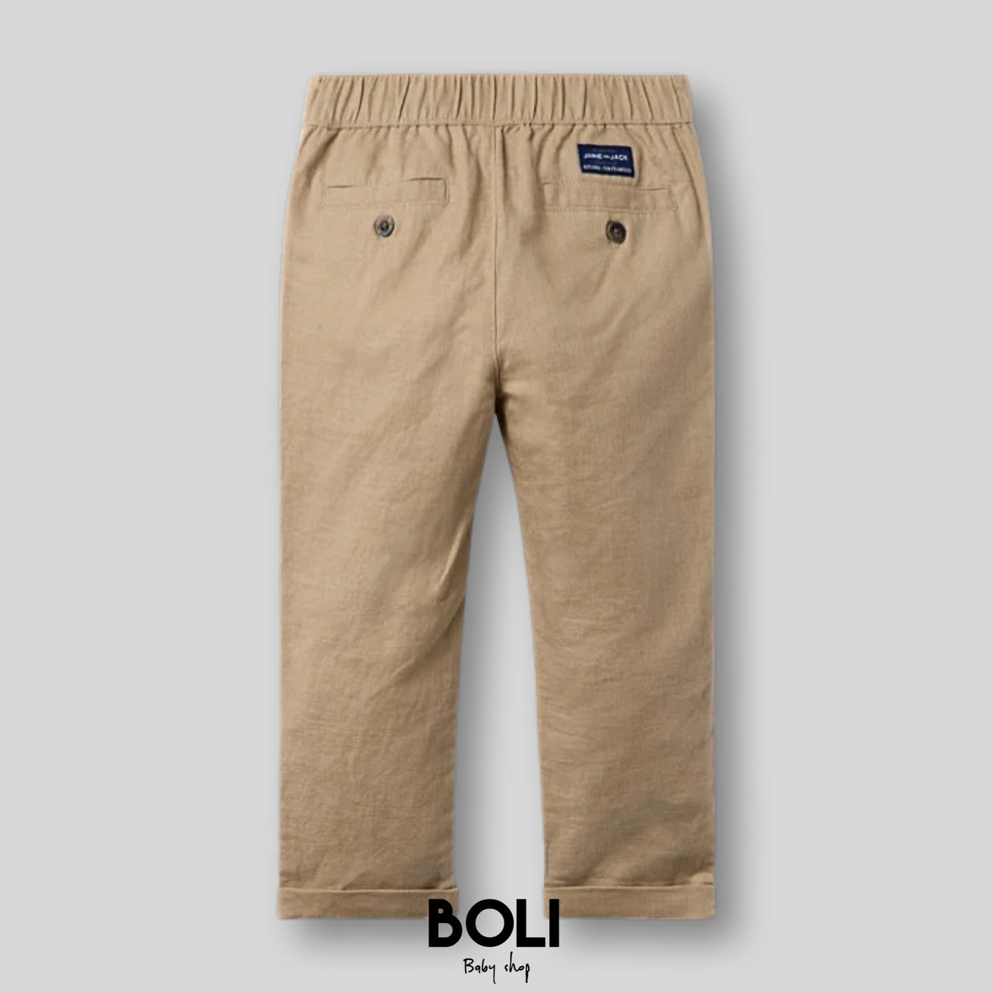 Khaki Pull On Pants
