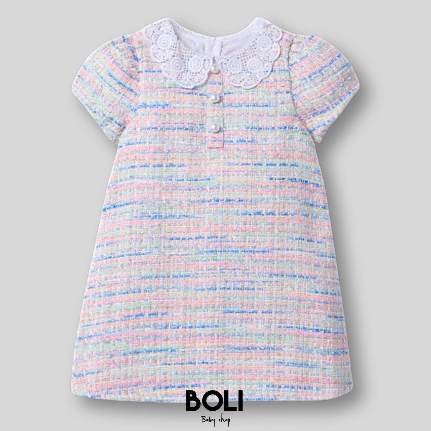 Petal Tweed Dress