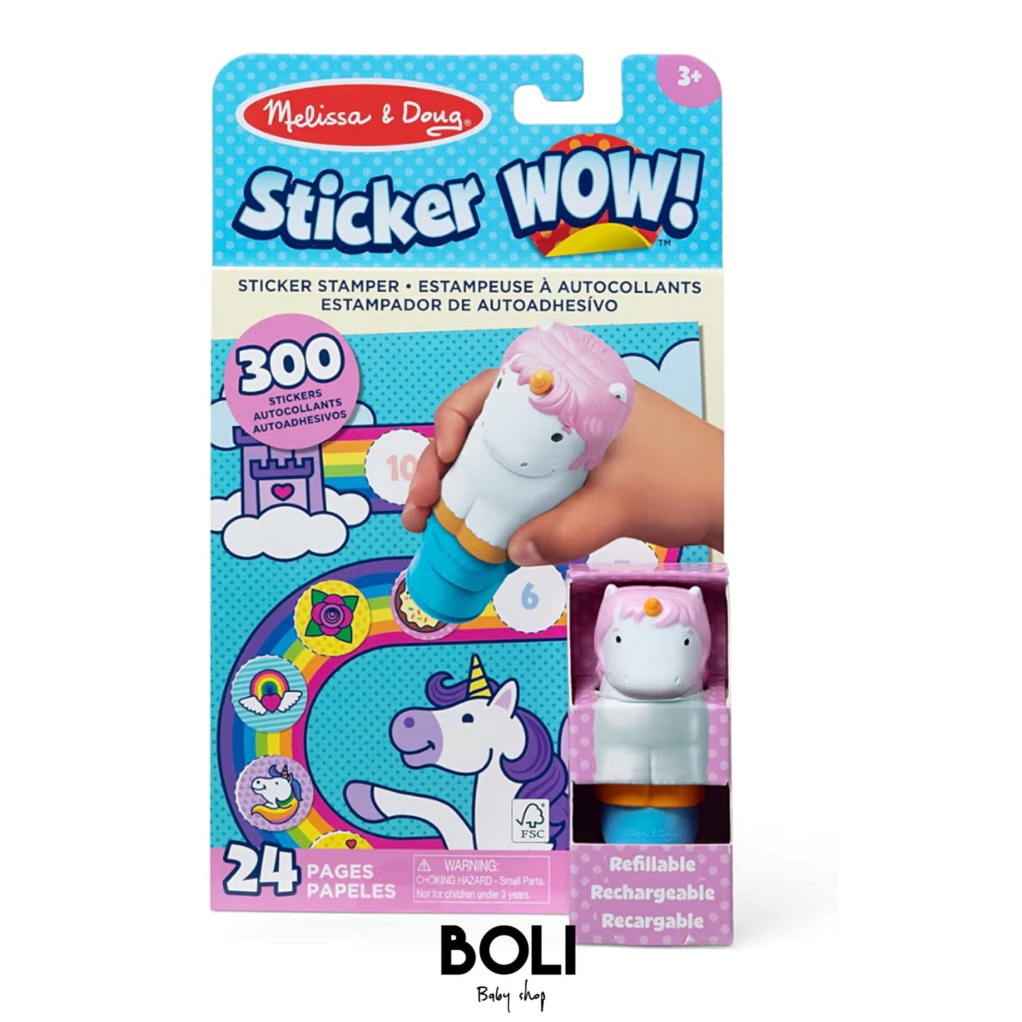 Sticker WOW Unicorn