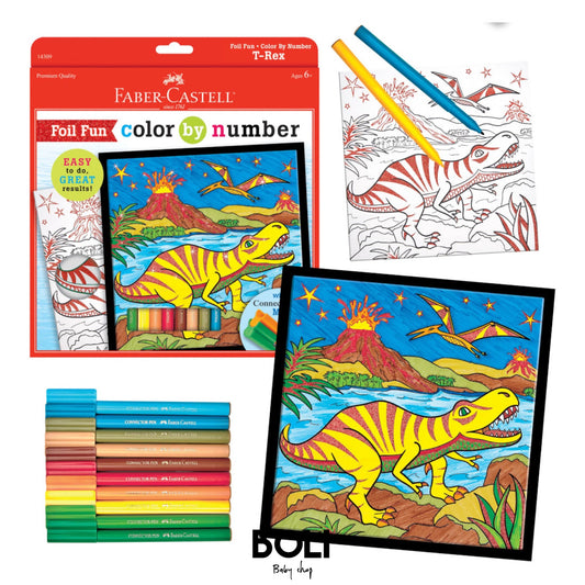 Color by number Dinosaurs