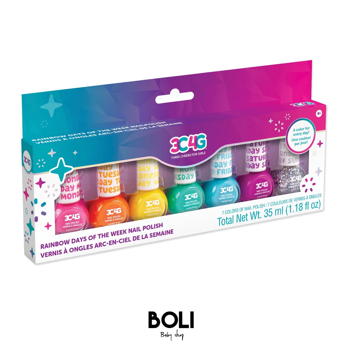 Days of the week Nail Polish