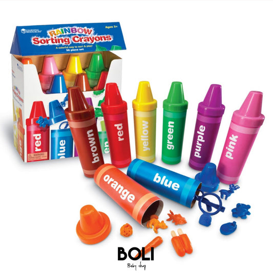 Rainbow Sorting Crayons