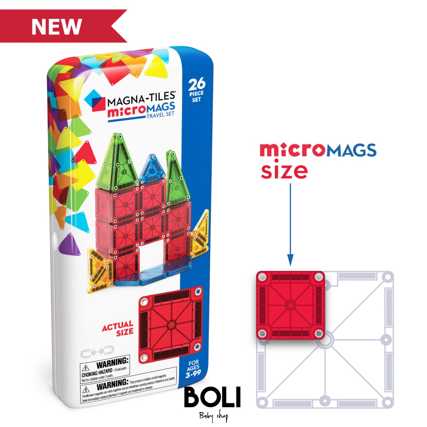 Magna tiles MicroMAGS Travel Box