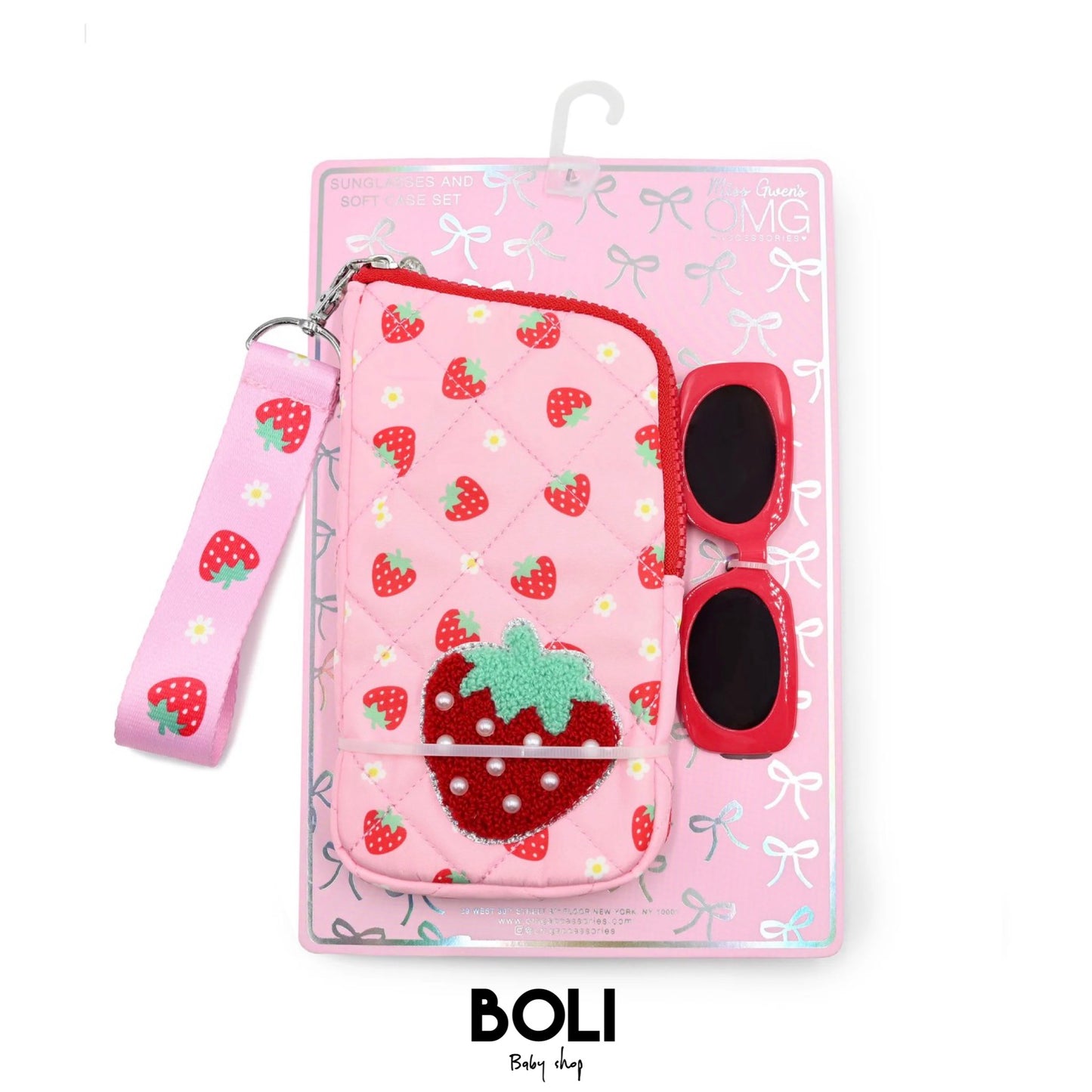 Strawberry Case and Glasses