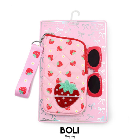 Strawberry Case and Glasses