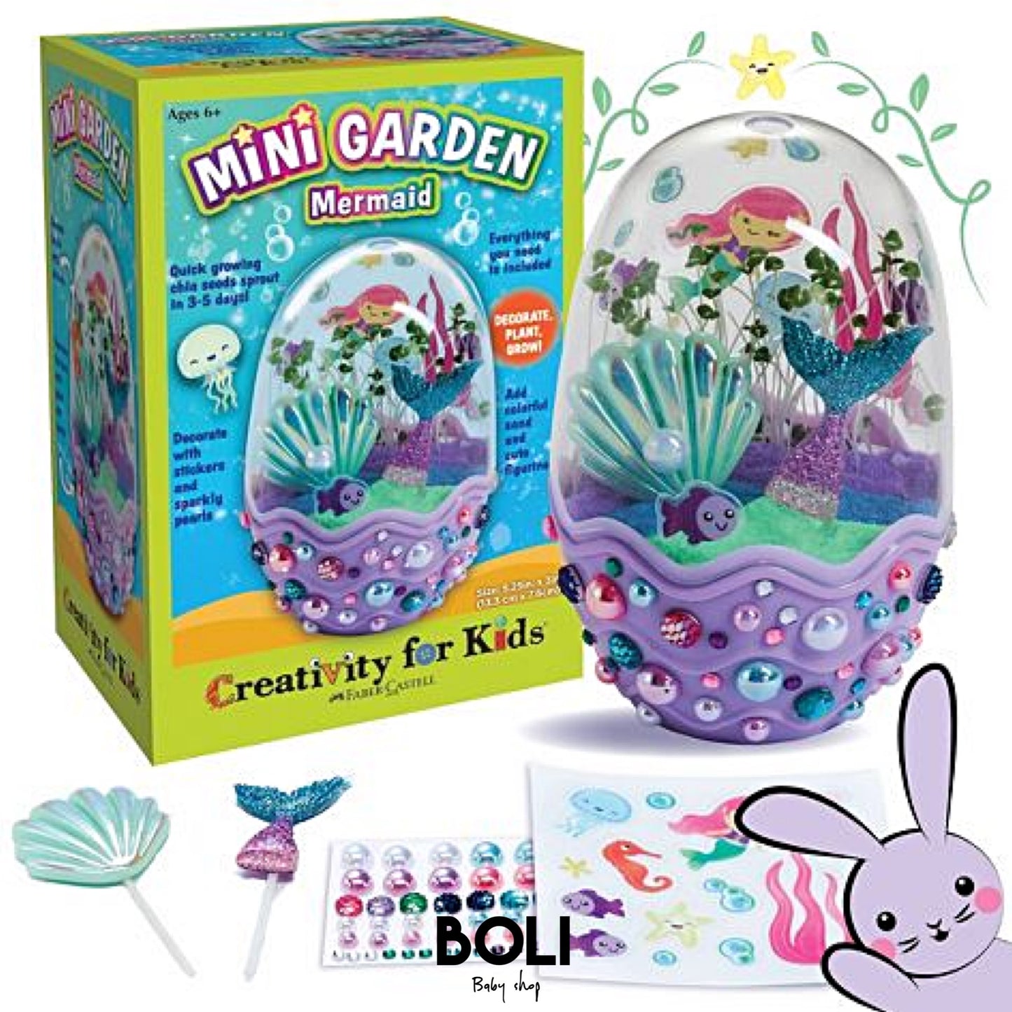 Mini Garden Mermaid craft kit