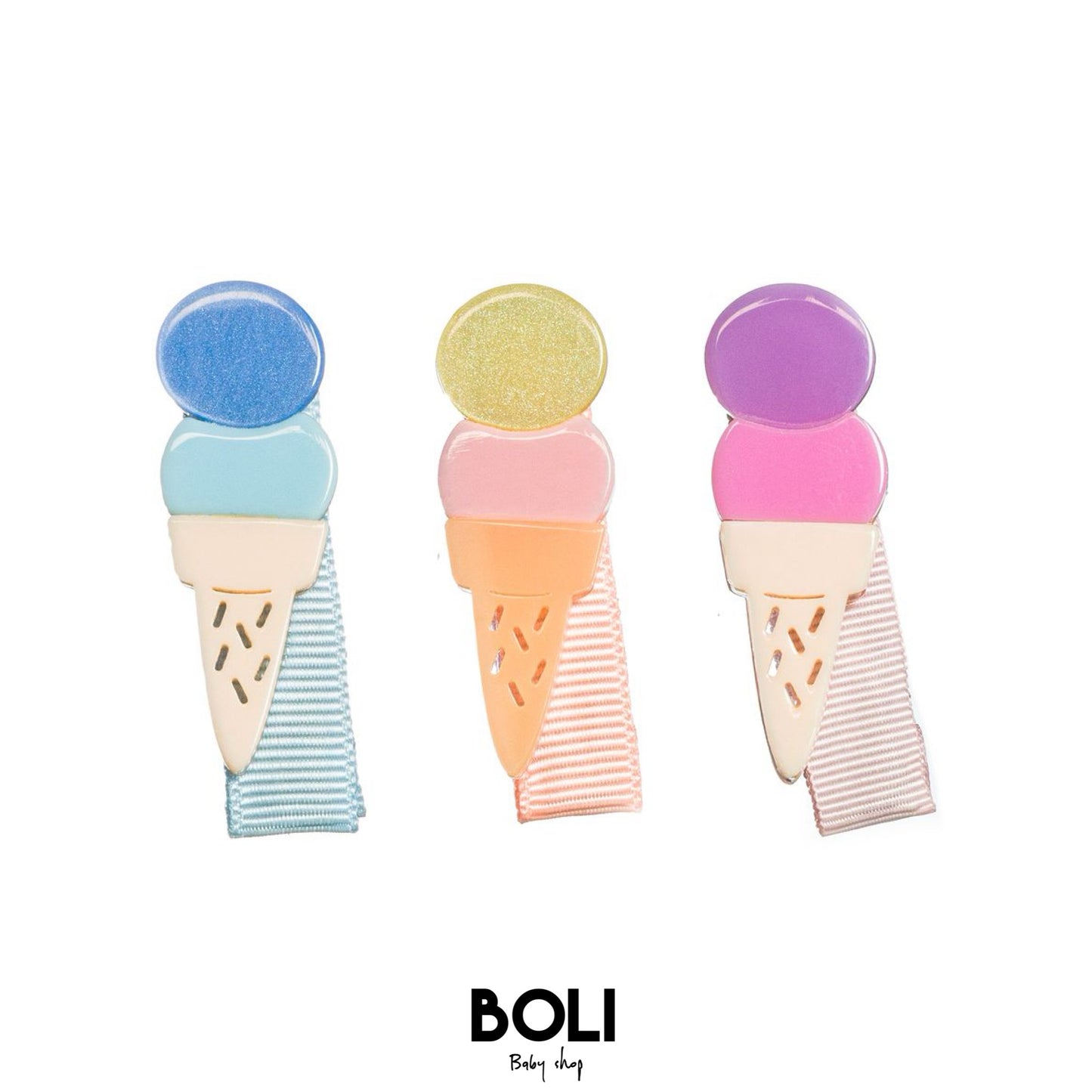 Baby Ice Cream Hair Clips