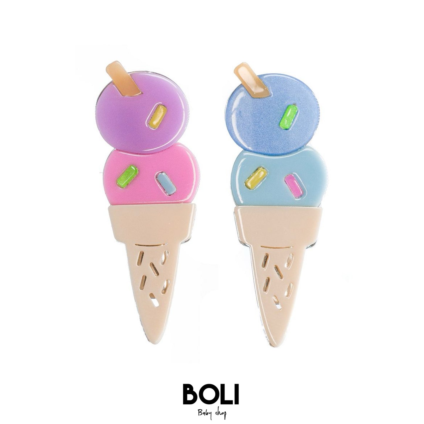 Ice Cream Hair Clips