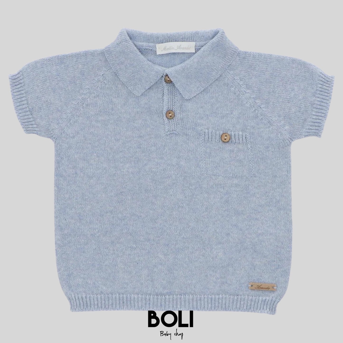 Blue Jersey Polo