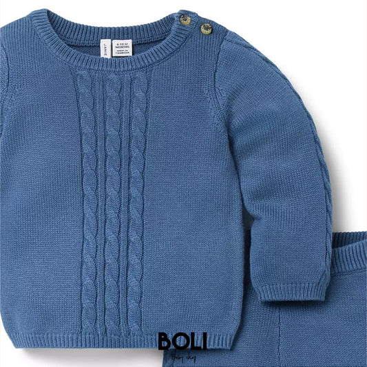 Baby Cable Knit Set