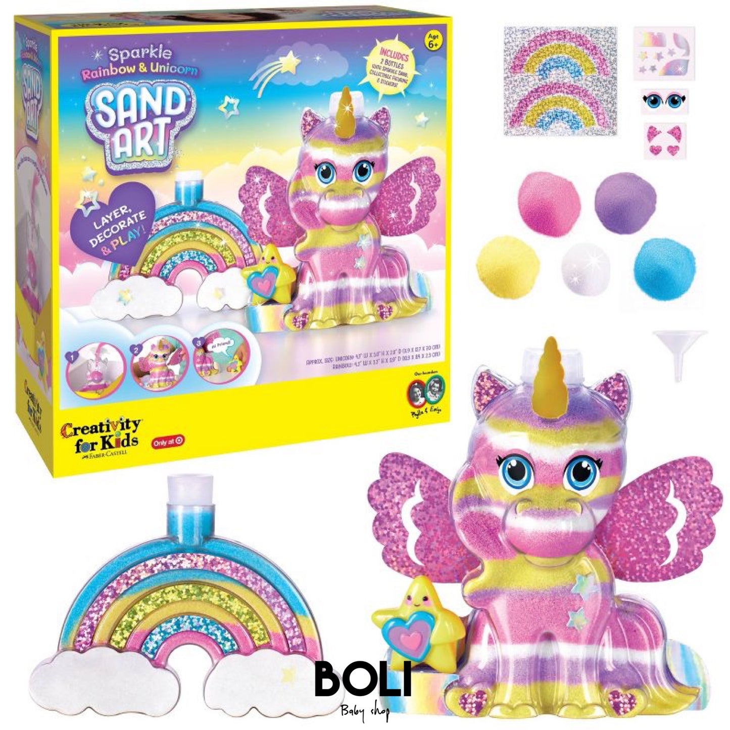 Unicorn & Rainbow DIY art kit