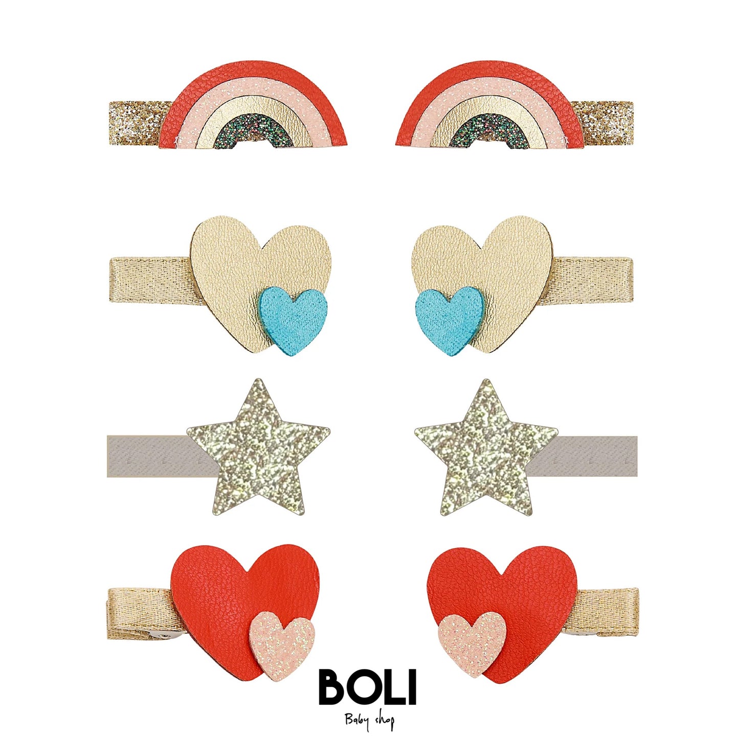 Rainbow mini clips