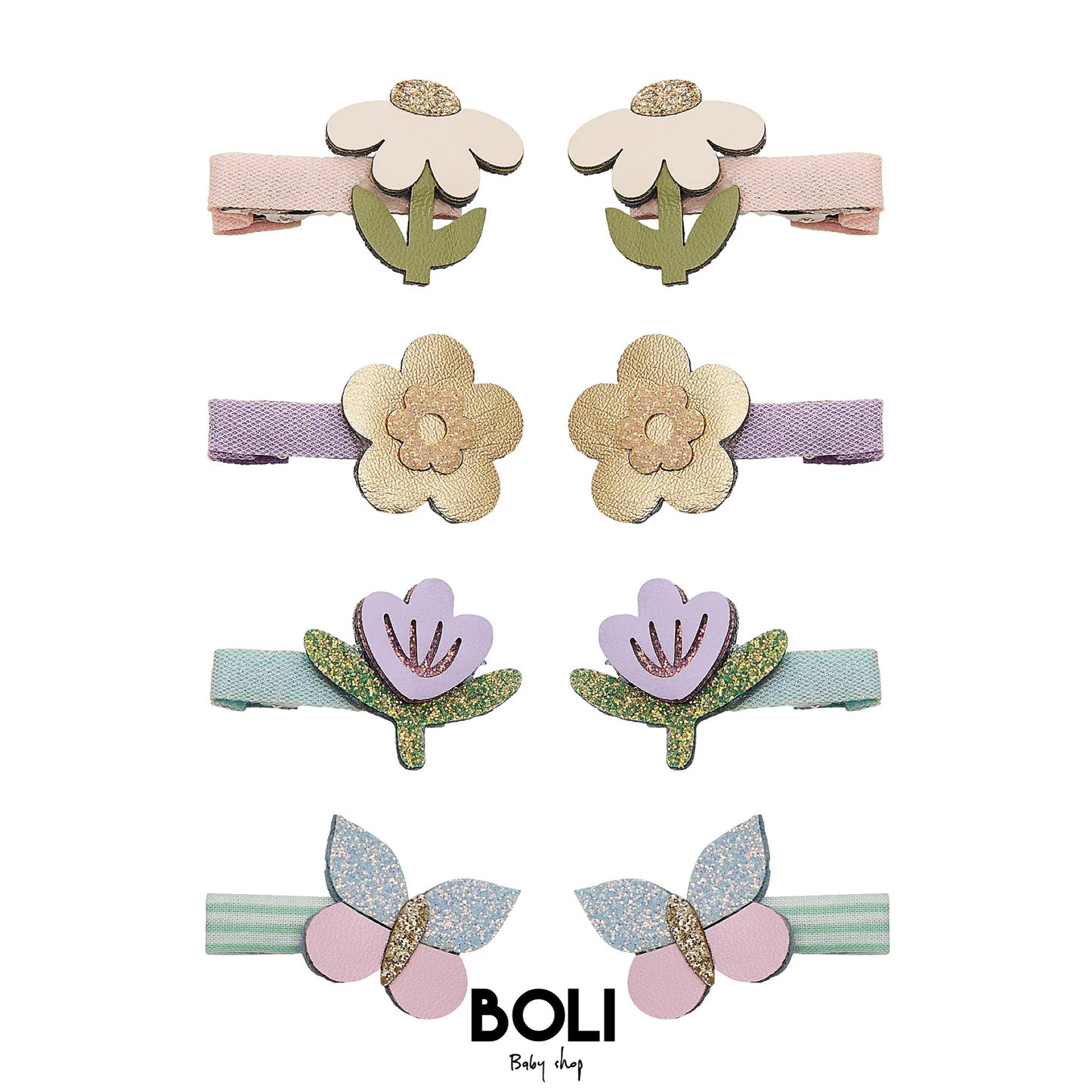Flower garden mini clips