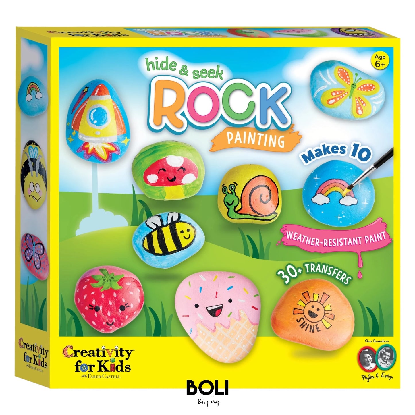 Hide & Seek Rock Painting