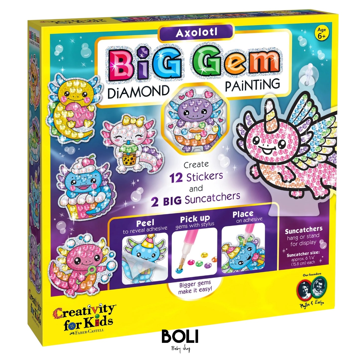 Big Gem Diamond Painting Axolotl