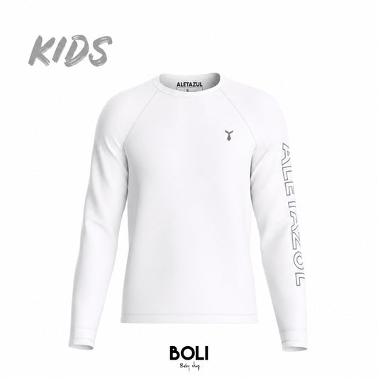 Aleta Azul Long Sleeve White