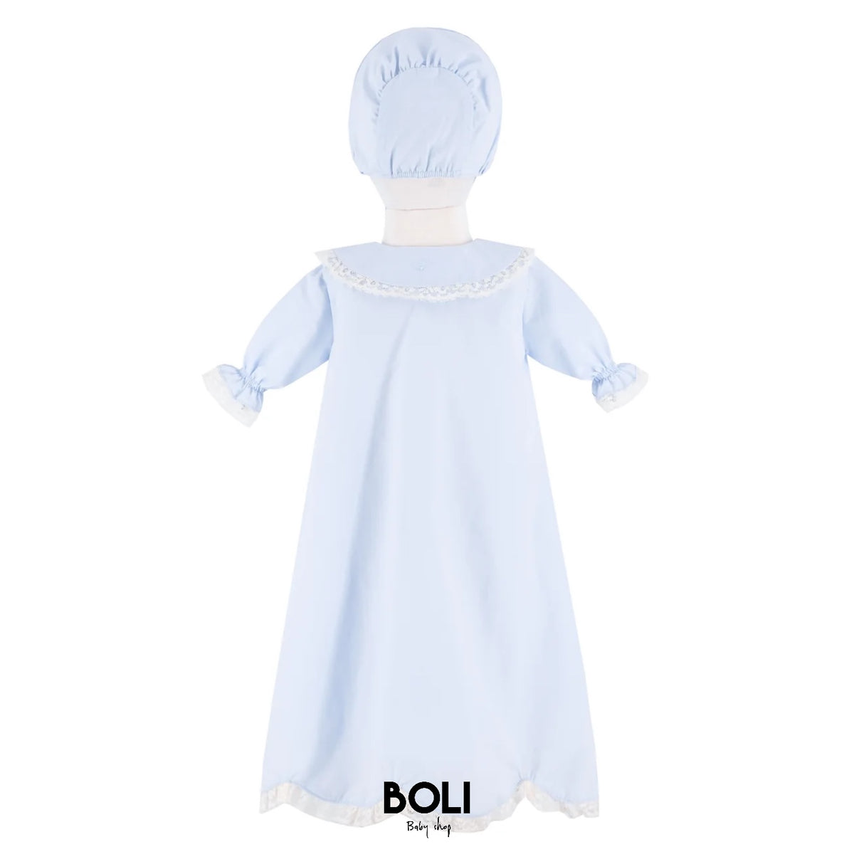 Baby Gown With Bonnet