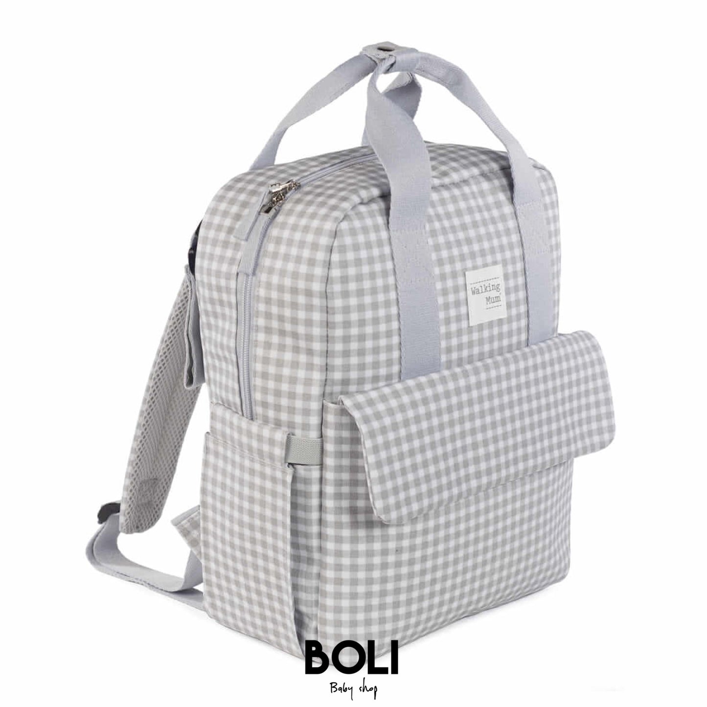 Mochila Vichy gris