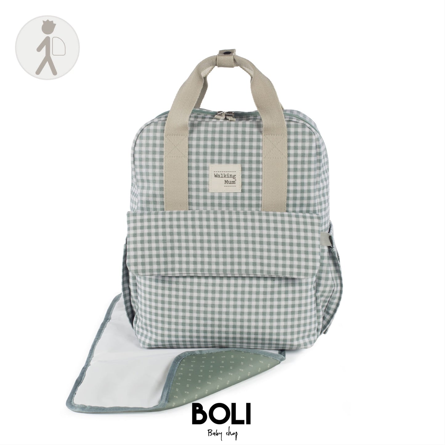 Mochila Vichy verde