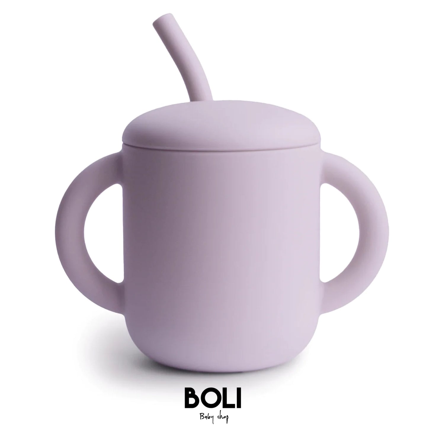 Silicon training cup + straw