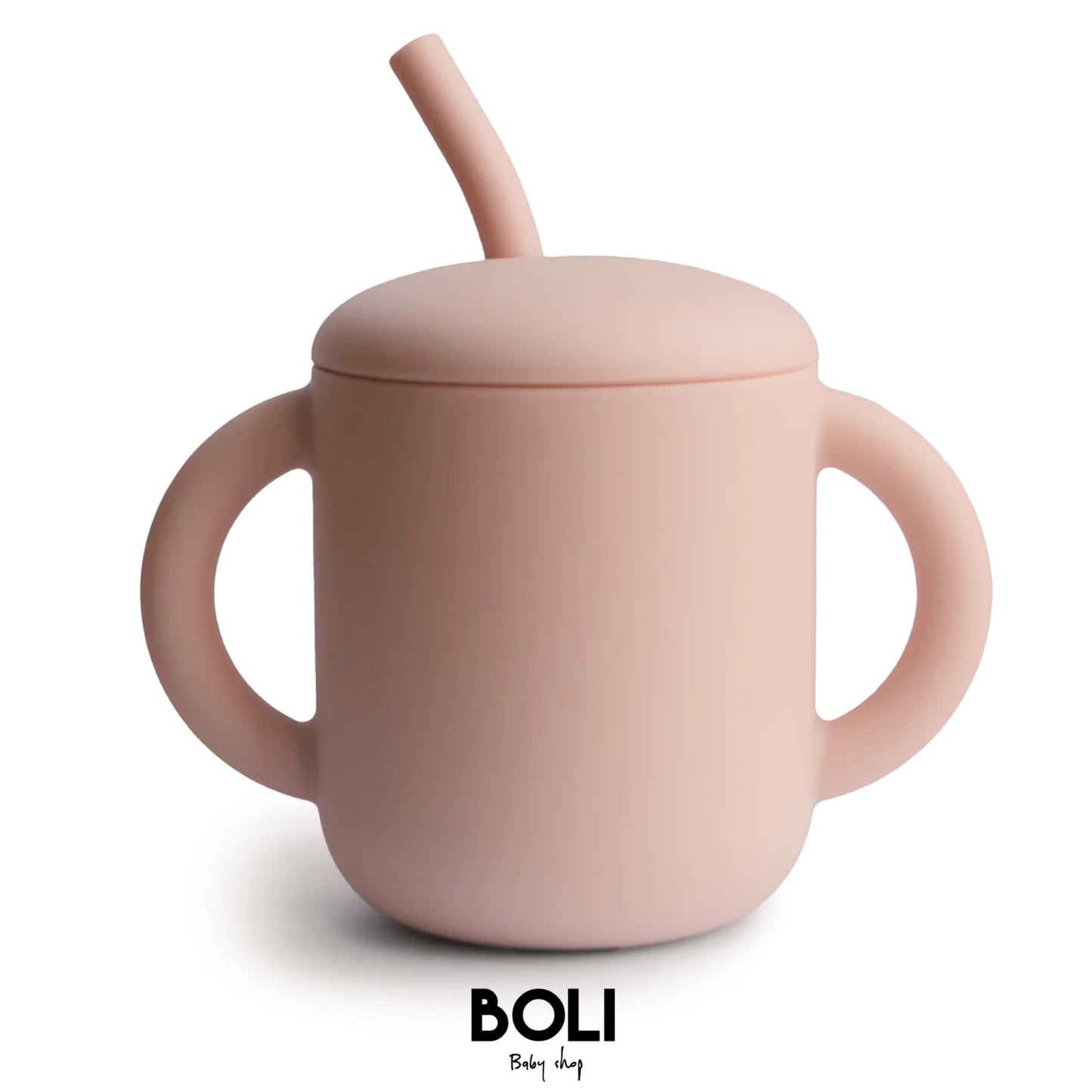 Silicon training cup + straw