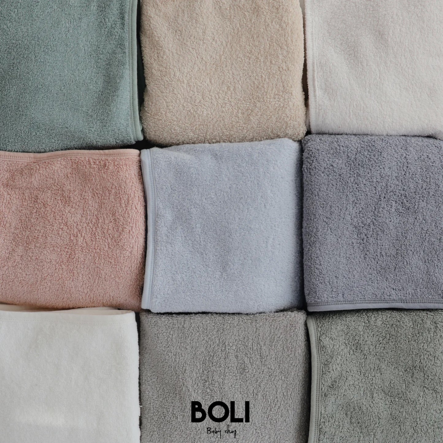 Organic hooded towel Gray