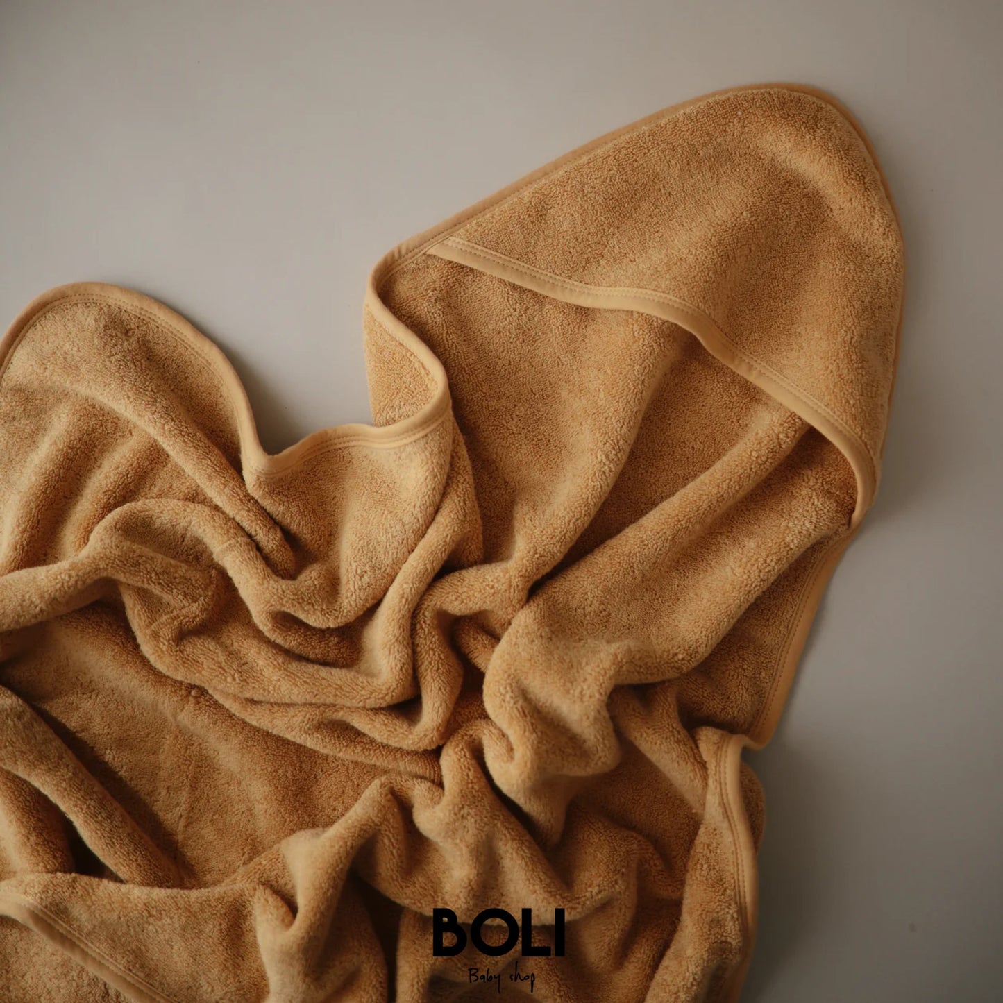 Organic hooded towel Yellow