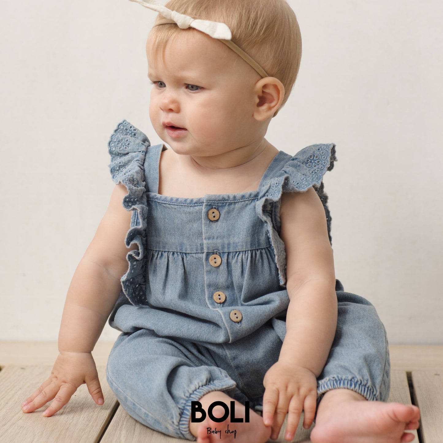 Nova Romper Chambray