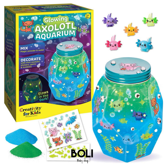 Glowing Axolotl Aquarium