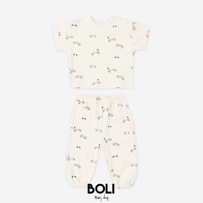 Jersey Tee + Pant Set Race Car