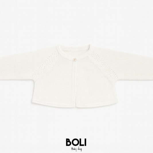 Cardigan Corto Blanco
