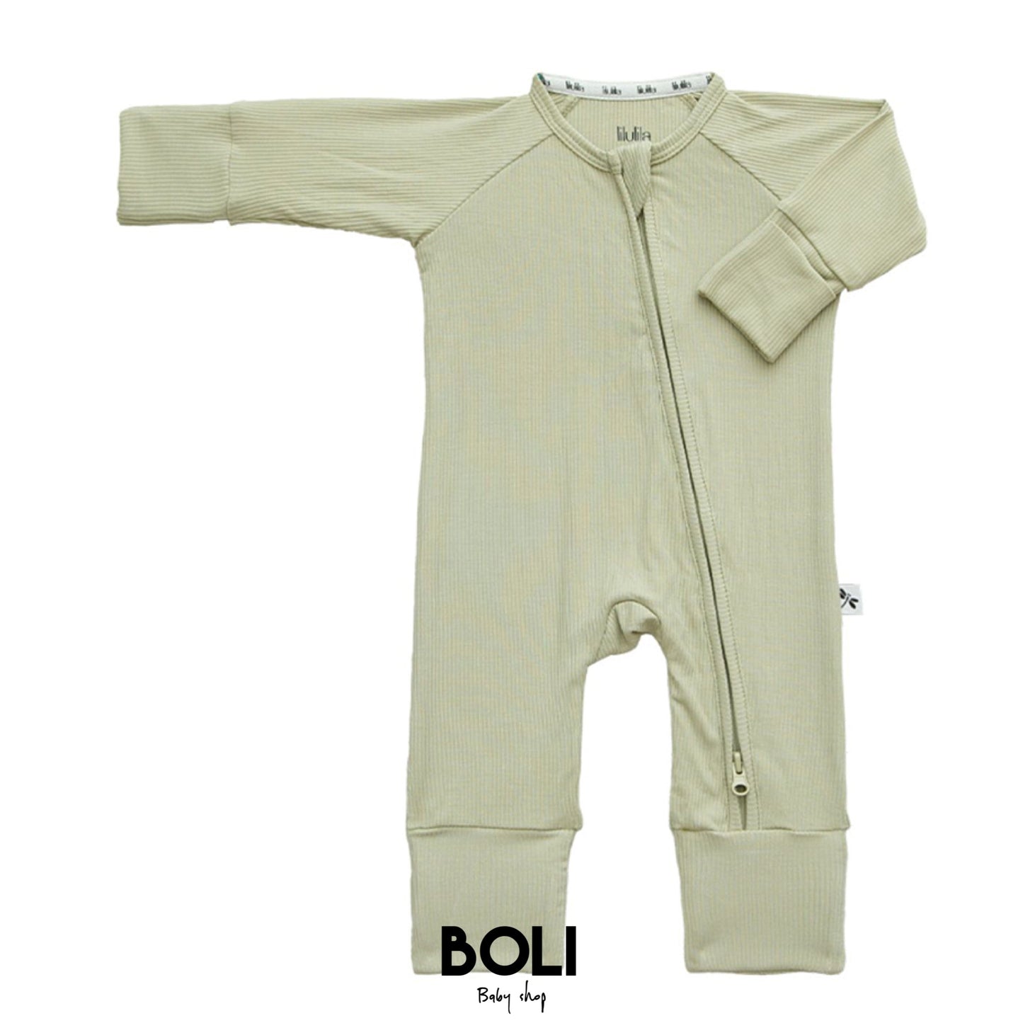 Green Bamboo Zippy Romper
