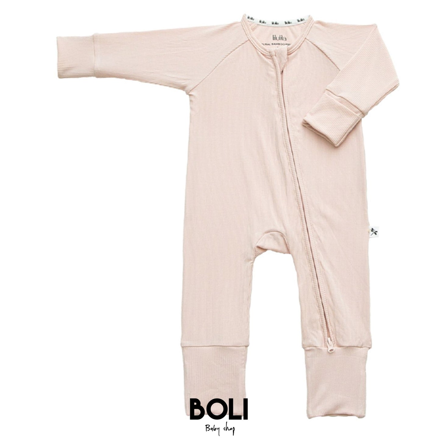 Pink Bamboo Zippy Romper
