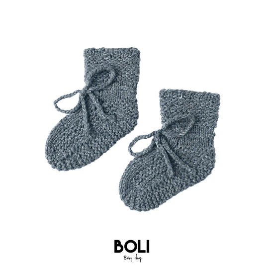 Knit Booties Ocean
