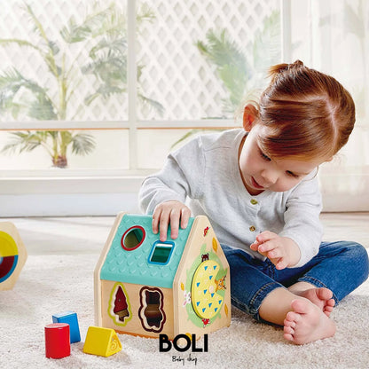 Critter house shape sorter