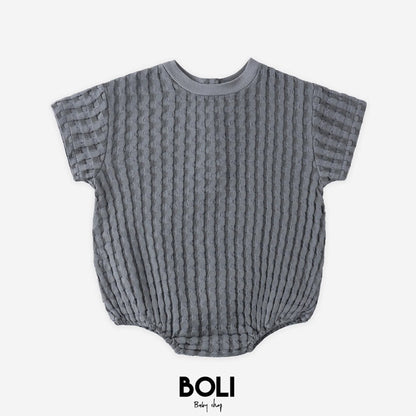 Relaxed Bubble Romper Ocean